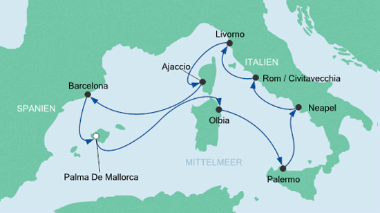 AIDAblu Mittelmeer AIDAblu Mittelmeer