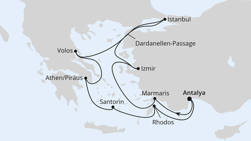 Östliches Mittelmeer mit Istanbul 2