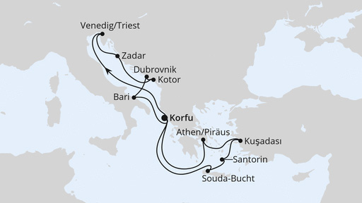 Adria und Griechenland ab Korfu 1