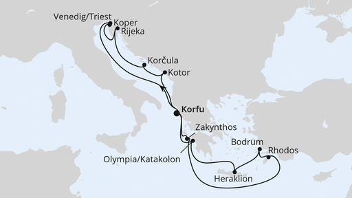Adria und Griechenland ab Korfu 2