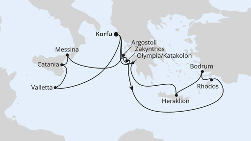 Griechenland und Mittelmeerinseln ab Korfu 2