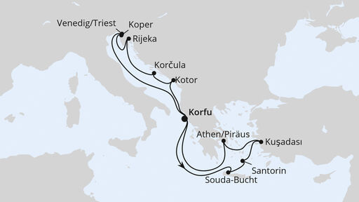 Adria und Griechenland ab Korfu 1