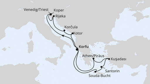 Adria und Griechenland ab Korfu 1