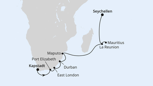 Seychellen,Mauritius und Südafrika