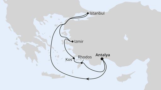 Östliches Mittelmeer mit Istanbul