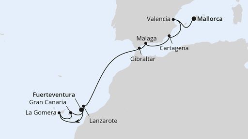 Kanaren & Südspanien ab Fuerteventura