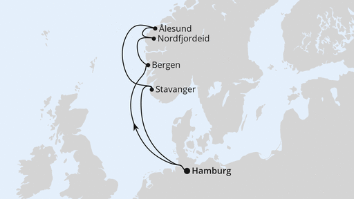 Norwegen ab Hamburg 1