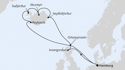 Islandrundreise ab Hamburg
