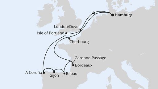 Ärmelkanal, Golf von Biscaya