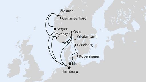 Skandinavische Highlights und Weltnaturerbe