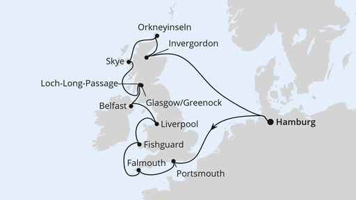 Königreich Grossbritannien ab Hamburg 1