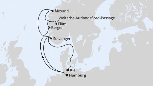 GROSSE NORWEGEN-REISE VON HAMBURG NACH KIEL