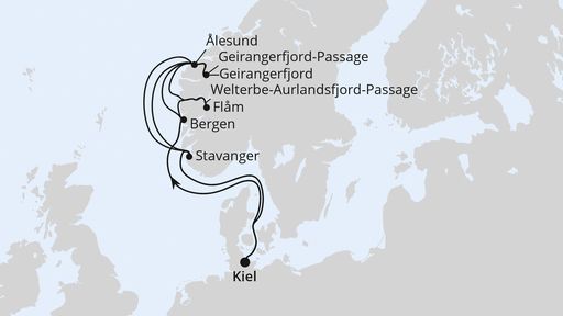 GROSSE NORWEGEN-REISE AB KIEL
