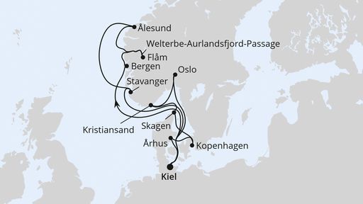 GROSSE SKANDINAVIEN-REISE AB KIEL