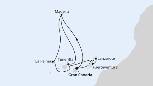 Grosse Kanaren-Reise mit Madeira ab Gran Canaria