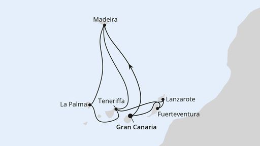 Grosse Kanaren-Reise mit Madeira ab Gran Canaria 