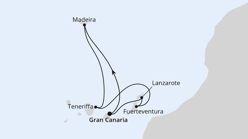 Grosse Kanaren-Reise mit Madeira ab Gran Canaria 
