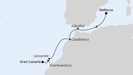 Kanaren & Marokko mit Gibraltar ab Mallorca
