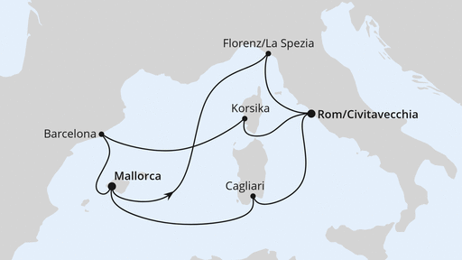 Grosse Mittelmeer-Reise ab Mallorca 2