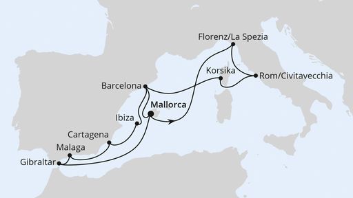 Grosse Mittelmeer-Reise ab Mallorca 2