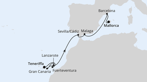 Kanaren und Andalusien ab Teneriffa 2