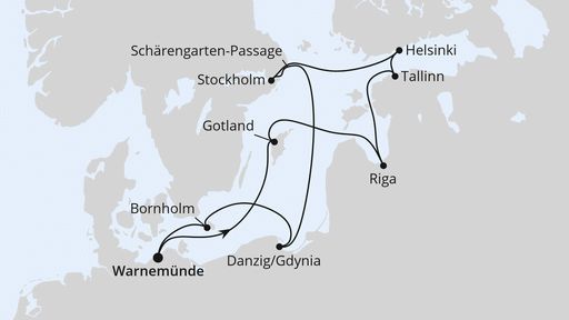 Städte der Ostsee ab Warnemünde 1
