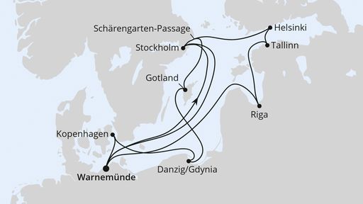 Highlights der Ostseeküste ab Warnemünde