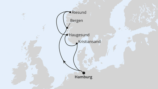 Norwegen ab Hamburg 