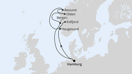 Norwegens Fjorde ab Hamburg 2