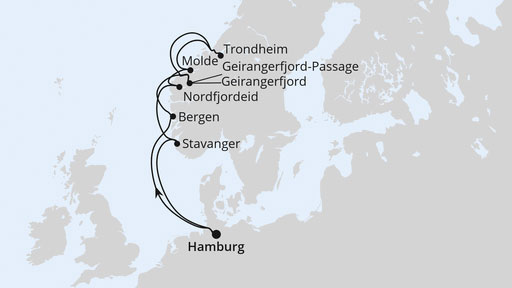 Norwegens Fjorde ab Hamburg 