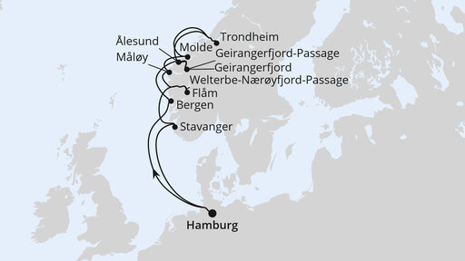 Norwegens Fjord-Weltnaturerbe ab Hamburg 2
