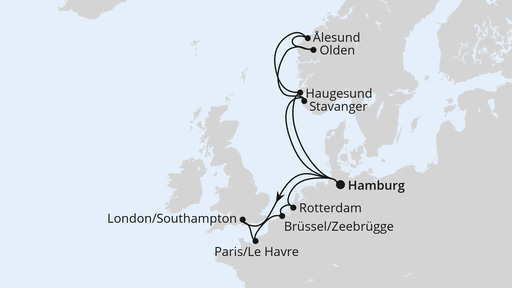 Metropolen und Norwegen ab Hamburg