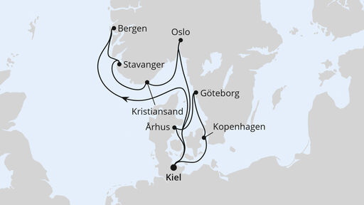 Skandinavische Highlights mit Südnorwegen