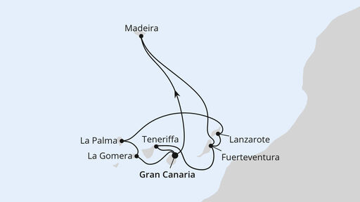 Grosse Rundreise Reise mit La Gomera und Madeira