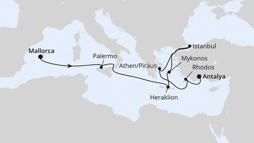 Griechenland und Türkei mit Istanbul ab Mallorca
