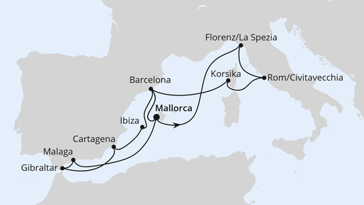 Grosse Mittelmeerreise ab Mallorca 2