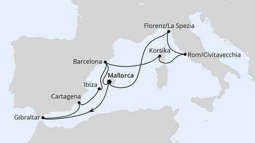 Grosse Mittelmeerreise ab Mallorca 2