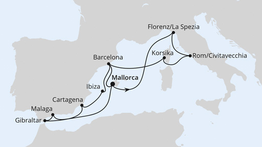 Grosse Mittelmeerreise ab Mallorca 2