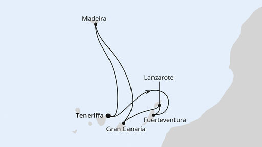 Kanaren und Madeira ab Teneriffa 