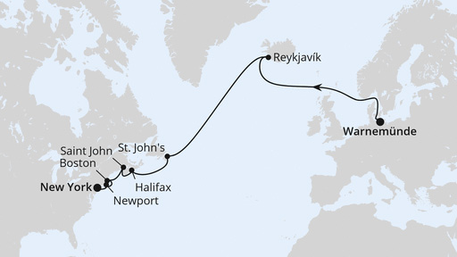 Transatlantik von Rostock nach New York