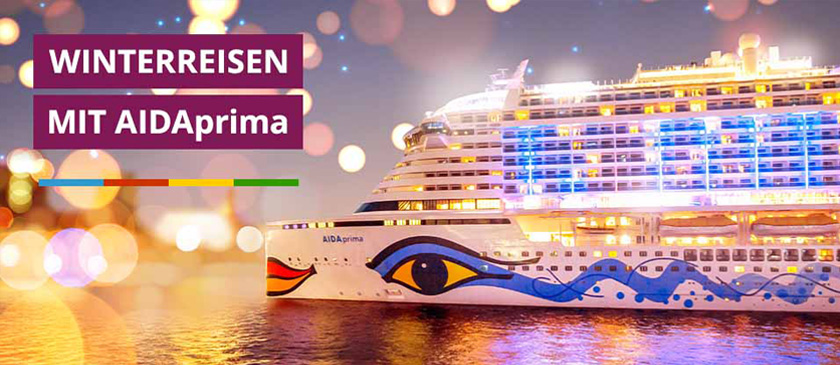 Die neuen AIDA Prima Winterrouten